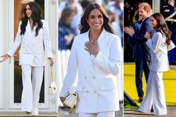 Meghan Markle, immaculée pour sa première apparition avec Harry à La Haye