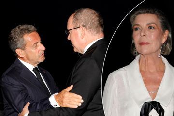 La princesse Caroline et le prince Albert II retrouvent Nicolas Sarkozy au Sporting Monte-Carlo