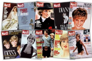 Dans les archives de Match - Diana, un destin en 50 couvertures de Match