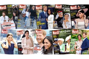 La folle histoire de Meghan et Harry en dix couvertures de Match