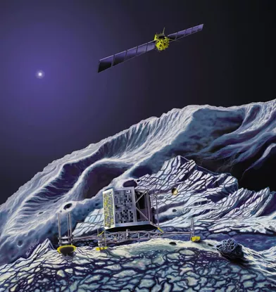 Une fois posé, le module Philae va se mettre au travail. Sa durée de vie variera selon les conditions à la surface de la comète. La sonde, qui restera en orbite, devrait suivre la comète jusqu'en décembre 2015.