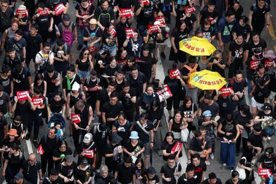 Manifestation à Hong Kong, le 16 juin 2019.