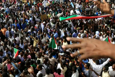 Manifestation à Khartoum, au Soudan, le 11 avril 2019.