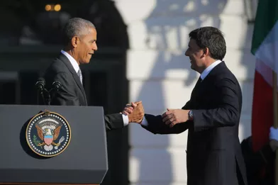 Barack Obama et Matteo Renzi à la Maison Blanche, le 18 octobre 2016.