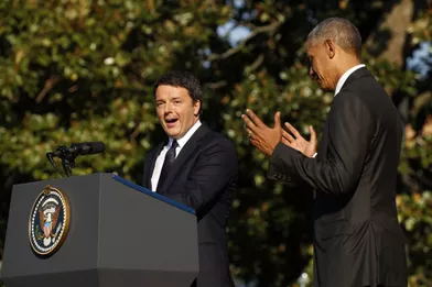 Barack Obama et Matteo Renzi à la Maison Blanche, le 18 octobre 2016.