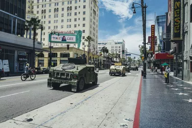 Photo prise à Hollywood Boulevard, le 1er juin.