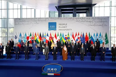 Les dirigeants mondiauxlors du G20 à Rome.