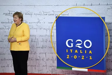 Angela Merkellors du G20 à Rome.