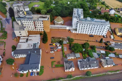 L'hôpital de Trier, en Rhénanie-du-Nord-Westphalie, a dû être évacué.