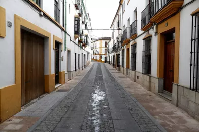 Une rue de Ronda (Espagne), le 22 mars.