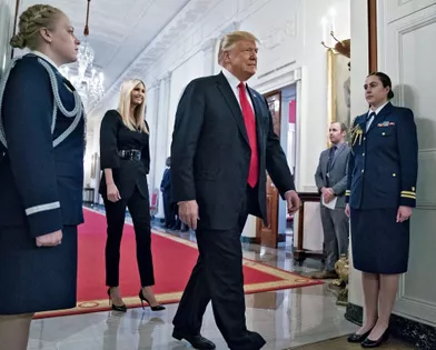 A la Maison-Blanche, en octobre 2018, un des meilleurs petits soldats du président.