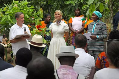Ivanka Trump à Adzope, en Côte d'Ivoire, le 17 avril 2019.