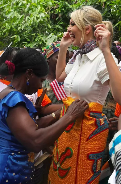 Ivanka Trump à Adzope, en Côte d'Ivoire, le 17 avril 2019.