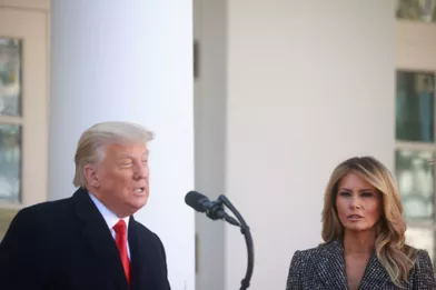 Donald et Melania Trump à la Maison-Blanche, le 24 novembre 2020.