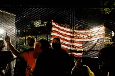 Manifestation devant la Maison-Blanche, le 4 juin 2020.