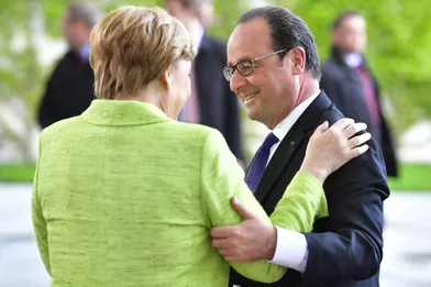 Angela Merkel et François Hollande à Berlin.