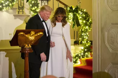 Donald et Melania Trump à la Maison-Blanche, le 12 décembre 2019.