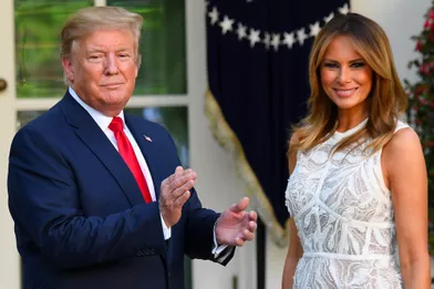 Donald et Melania Trump à la Maison-Blanche, le 6 mai 2019.