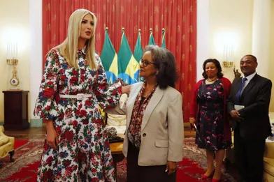 Ivanka Trump et la présidente éthiopienneSahle-Work Zewde à Addis-Abeba, en Ethiopie, le 14 avril 2019.