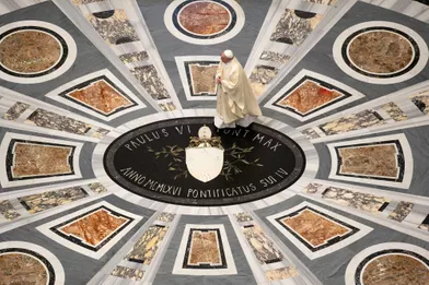 Le pape François a célébré à l'aubeune messe privée à l'occasion du centenaire de la naissance du défunt pape Jean Paul II.