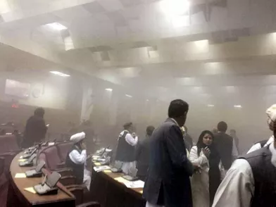 Attentat au parlement afghan 
