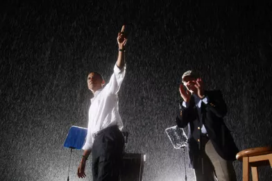 Barack Obama et Joe Biden en campagne en Virginie, le 27 septembre 2008.