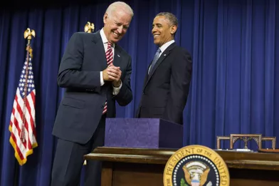 Joe Biden et Barack Obama à la Maison Blanche, le 22 juillet 2014.