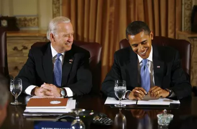 Joe Biden et Barack Obama, en novembre 2008.