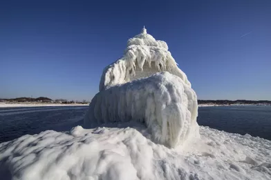 Les paysages glacés du Michigan 
