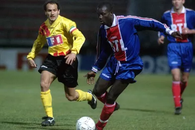 Fiche Panini / Sportscaster – George Weah AS Monaco 1994 XL