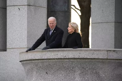 Joe et Jill Biden à Washington, le 7 décembre 2021.