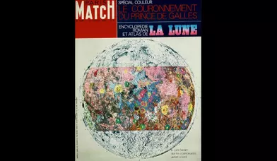 Voici le 12 juillet 1969, la carte lunaire que les cosmonautes avaient à bord lors de la mission Apollo X.