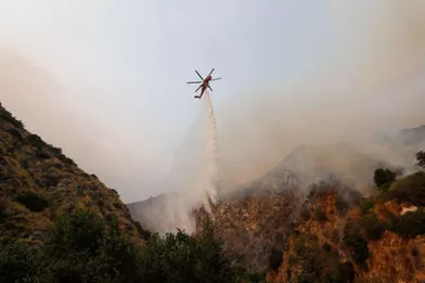 Les pompiersà Arcadia, Californie.