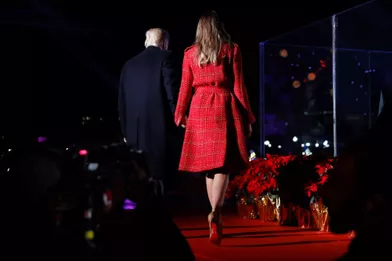 Donald et Melania Trump à Washington, le 30 novembre 2017.