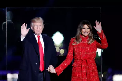Donald et Melania Trump à Washington, le 30 novembre 2017.