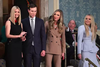 Ivanka Trump, Jared Kushner, Lara Trump et Tiffany Trump au Capitole, le 4 février 2020.