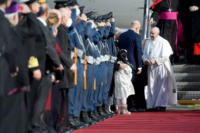 Le pape François, à Athènes, le 4 décembre 2021.