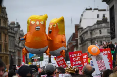 Manifestation anti-Donald Trump à Londres, le 4 juin 2019.