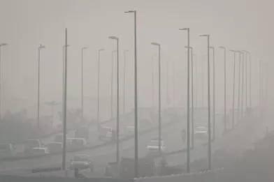 New Delhi, la tête dans un nuage de pollution.