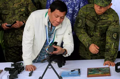Rodrigo Duterte àAngeles, aux Philippines, le 28 juin 2017.