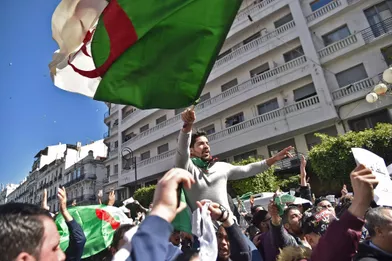 Manifestation à Alger, en Algérie, le 1er mars 2019.