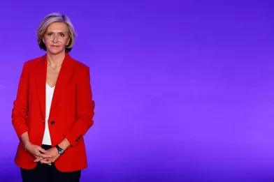 Valérie Pécresse au siège des Républicains à Paris, le 4 décembre 2021.