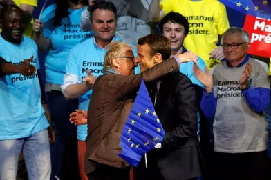 Daniel Cohn-Bendit et Emmanuel Macron.