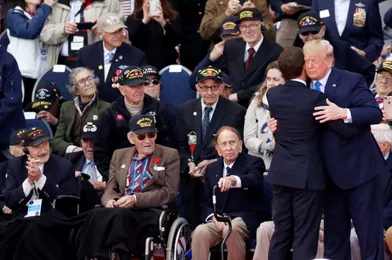 Donald et Melania Trump avec Emmanuel et Brigitte Macron pour célébrer le D-Day.