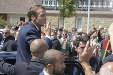 Emmanuel Macron au Touquet pour le second tour des municipales.