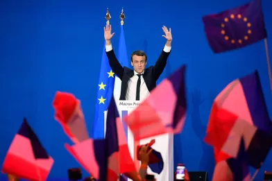 Emmanuel Macron, vainqueur du premier tour de la présidentielle.