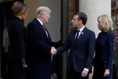 Les sourires sont revenus. Après une discussion en tête à tête, suivie d'un déjeuner avec Brigitte et Melania, Emmanuel Macron et Donald Trump se sont quittés en début d'après-midi, avec une invitée, la fumée de la Cadillac du président américain.