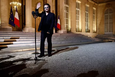 Bono lundi soir à l'Elysée.