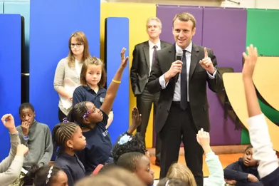 Emmanuel Macron retourne à l'école à New York