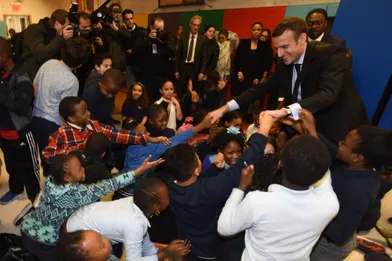 Emmanuel Macron retourne à l'école à New York